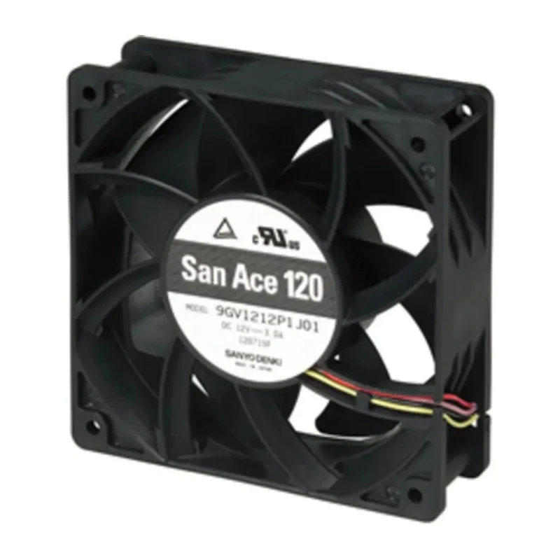 Sanyo Denki 120x120x38 mm 48V DC Axial Fan 36W 224CFM 750mA Ball Bearing 9GV1248P1J18