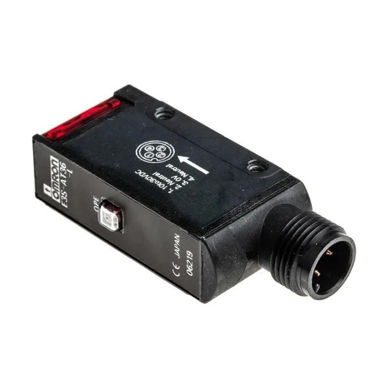 Omron Through Beam Photoelectric Sensor Block Style 7 m Detection Range PNP Output IP67 E3S-AT36