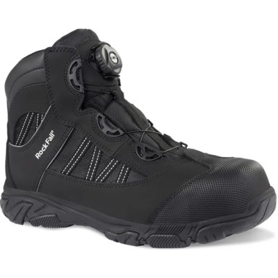 Rockfall OHM Black Non-Metallic Toe Capped Men's Safety Boots Size UK 12 EU 45 EN ISO 20345:2011 RF160/012