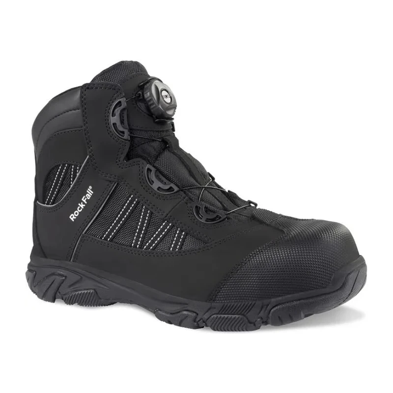 Rockfall Black Non-Metallic Toe Capped Unisex Safety Boots Size 6 EU 39 EN ISO 20345:2011 RF160/006