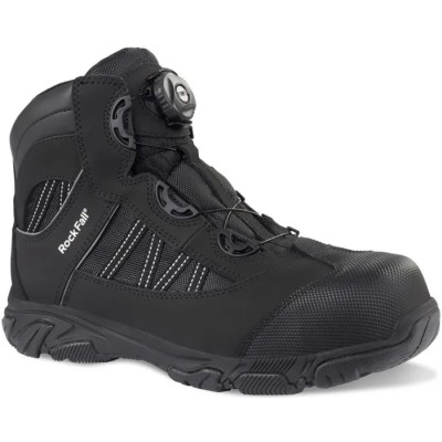 Rockfall OHM Black Non-Metallic Toe Capped Men's Safety Boots Size UK 10 EU 43 EN ISO 20345:2011 RF160/010