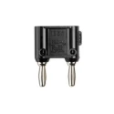 Fluke Black Male Banana Plug, 4 mm Connector, Screw Termination, 5kV, 15A, Nickel Plating 1330-0