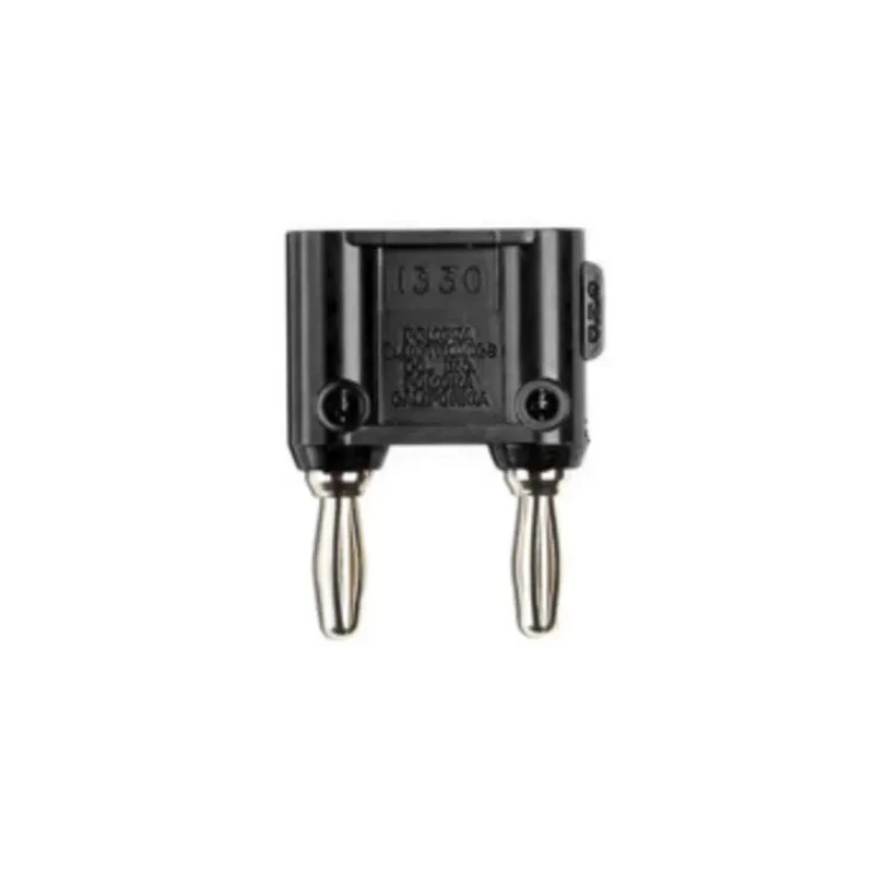 Fluke Black Male Banana Plug, 4 mm Connector, Screw Termination, 5kV, 15A, Nickel Plating 1330-0