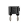 Fluke Black Male Banana Plug, 4 mm Connector, Screw Termination, 5kV, 15A, Nickel Plating 1330-0