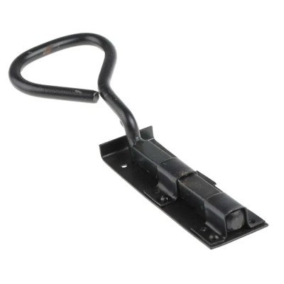 RS PRO Steel Black Japanned Slide Door Bolt 300mm 751-231
