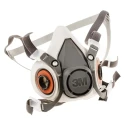 3M 6000 Series Half Mask Respirator Mask, Thermoplastic Elastomer Body, Size S 6100
