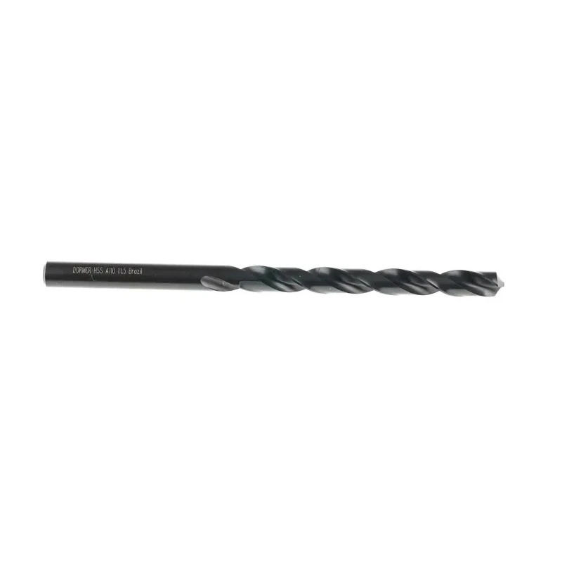 Dormer High Speed Steel Twist Drill Bit Cylindrical Shank 11.5mm 195mm Overall Length 25.4mm Drill Size A11011.5