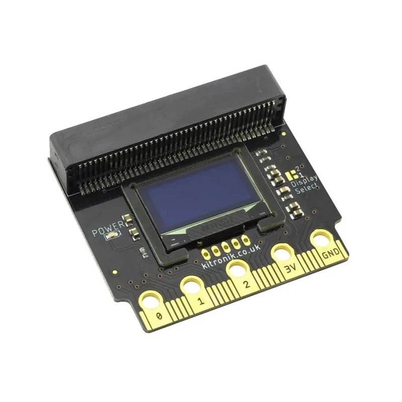 Kitronik Kitronik VIEW Graphics128 OLED Display 128x64 for BBC Micro bit 3V SSD1306 I2C Interface 56115