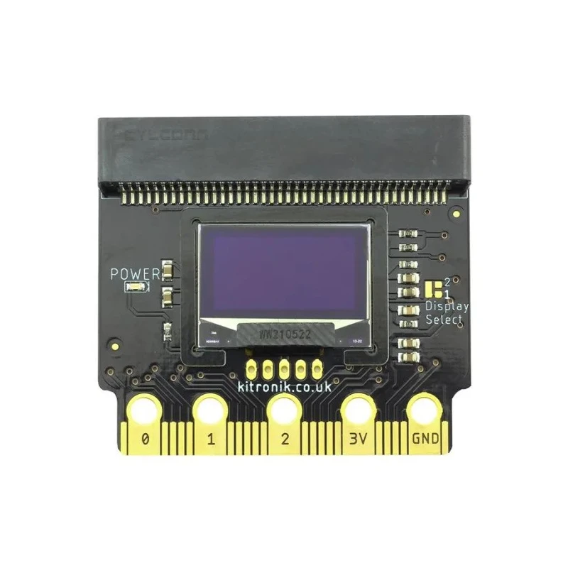 Kitronik Kitronik VIEW Graphics128 OLED Display 128x64 for BBC Micro bit 3V SSD1306 I2C Interface 56115