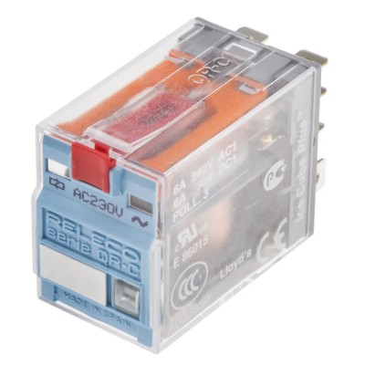 Releco PCB Power Relay 230V AC Coil 6A Switching Current DPDT C7-T21X / AC 230 V
