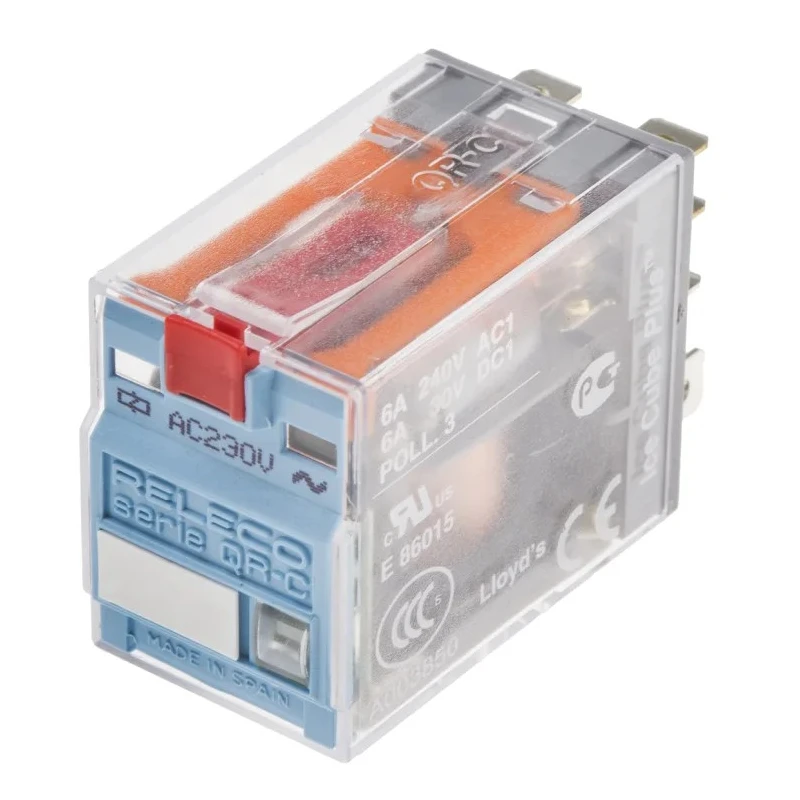 Releco PCB Power Relay 230V AC Coil 6A Switching Current DPDT C7-T21X / AC 230 V