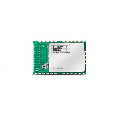 Wurth Elektronik 868MHz Tarvos-III RF Module FM 3.8V Surface Mount 17mm x 27mm x 3.2mm 2609011181000