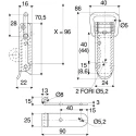 Savigny Stainless Steel Spring Loaded Toggle Latch 86 mm x 40 mm x 22 mm 40032 IB