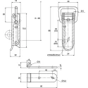 Savigny Stainless Steel Spring Loaded Toggle Latch 86 mm x 40 mm x 22 mm 40032 IB