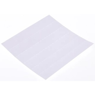 Raaco Drawer Labels Painted Steel, 10 mm Height x 64 mm Width x 1 mm Depth, White 107761