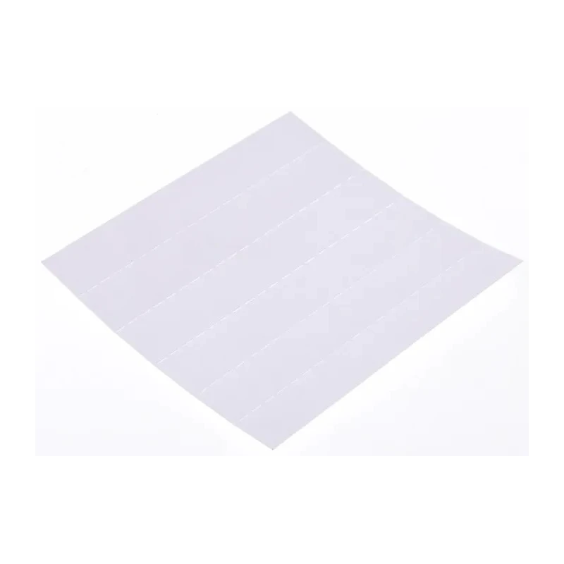Raaco Drawer Labels Painted Steel, 10 mm Height x 64 mm Width x 1 mm Depth, White 107761