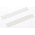Raaco Drawer Labels Painted Steel, 10 mm Height x 64 mm Width x 1 mm Depth, White 107761