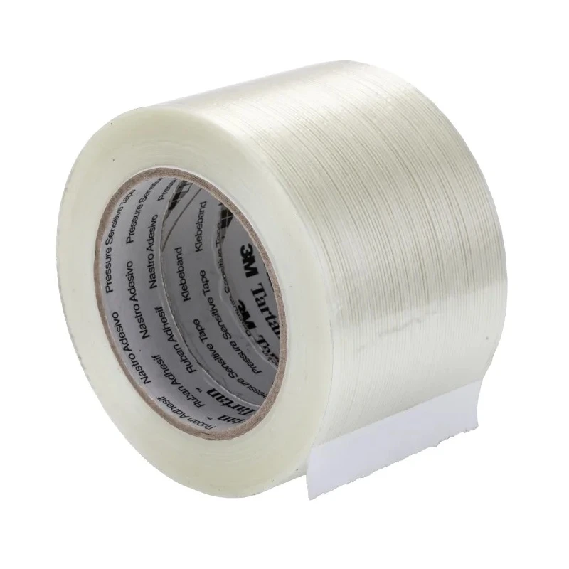 3M Transparent Filament Adhesive Tape 75mm Width x 50m Length Rubber Resin Adhesive 8953 75mmX50m