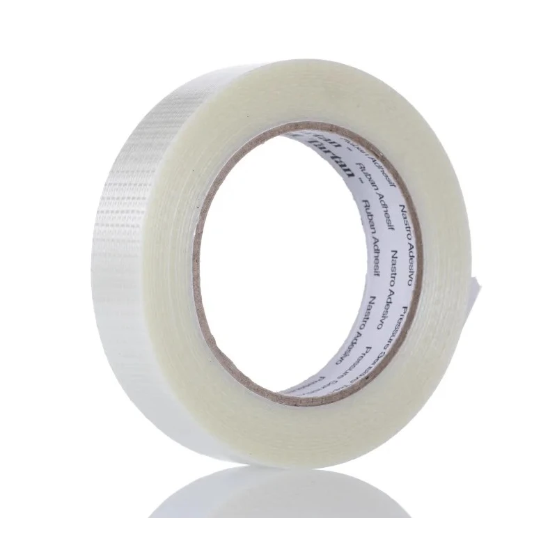 3M Transparent Filament Tape 25mm x 50m, Synthetic Rubber Adhesive, High Tensile Strength 8954 25mmX50m