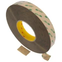 3M Clear Adhesive Transfer Tape with Aluminium Foil Backing 25mm x 55m, 690kPa Tensile Strength, UL 746C 9473 25mmX55m