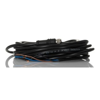 RS PRO Sensor Actuator Cable Female 3 Way M8 to Unterminated 5 m 60V Polyurethane Jacket Black 206-4935