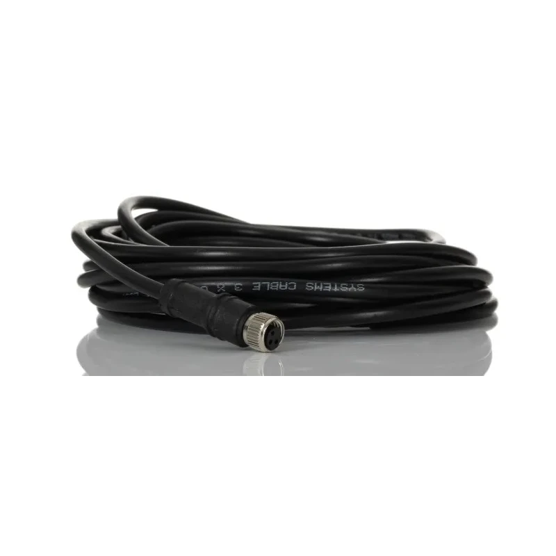 RS PRO Sensor Actuator Cable Female 3 Way M8 to Unterminated 5 m 60V Polyurethane Jacket Black 206-4935