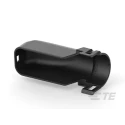 TE Connectivity LEAVYSEAL 26-way Automotive Connector Backshell Cover Cable Exit Black 2112046-2