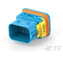 TE Connectivity LEAVYSEAL Automotive Connector Male Black Cable 22 Way Crimp Termination 3-1823449-1