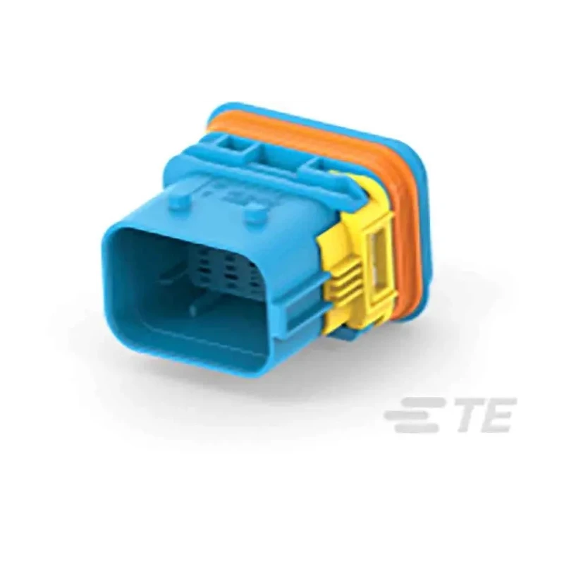 TE Connectivity LEAVYSEAL Automotive Connector Male Black Cable 22 Way Crimp Termination 3-1823449-1