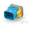 TE Connectivity LEAVYSEAL Automotive Connector Male Black Cable 22 Way Crimp Termination 3-1823449-1