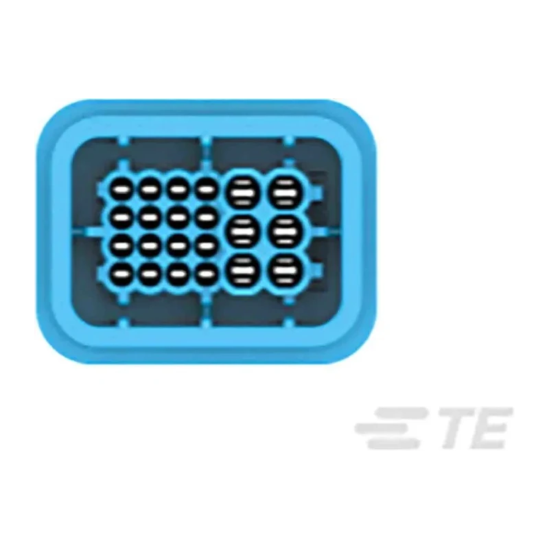 TE Connectivity LEAVYSEAL Automotive Connector Male Black Cable 22 Way Crimp Termination 3-1823449-1