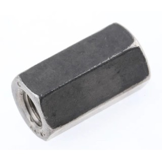RS PRO 18 mm Plain Stainless Steel Coupling Nut, M6 206-2252