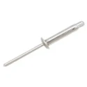 RS PRO Aluminium Dome Head Blind Rivet 4 mm Diameter, 21 mm Length, Plain Finish 206-5326