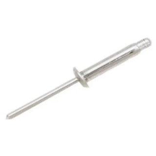 RS PRO Aluminium Dome Head Blind Rivet 4 mm Diameter, 21 mm Length, Plain Finish 206-5326