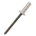 RS PRO Aluminium Blind Rivet 3.2 mm Dome Head, 9.5 mm Length, Plain Finish, Steel Mandrel 206-5364
