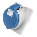MENNEKES Industrial Power Connector Panel Mount Blue Polycarbonate 32A 230V 3 Pole IP44 7313 IP44