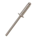 RS PRO Stainless Steel Countersunk Head Blind Rivet 3.2 mm Diameter, 8 mm Length, DIN 7337 Standard 206-5455