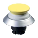 Schmersal Yellow Momentary Push Button Switch, 22.3 mm Cutout Diameter, Plastic, IP69K and IP67 Protection NDTP30GB