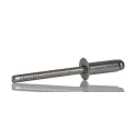 RS PRO Stainless Steel Blind Rivet 4 mm, Dome Head Countersunk, Grip 10-12 mm, Length 16 mm, DIN 7337 206-5464