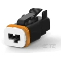 TE Connectivity Fibreglass Reinforced Polybutylene Terephthalate Female 2 Way Housing for Female Terminals DT 2324808-3
