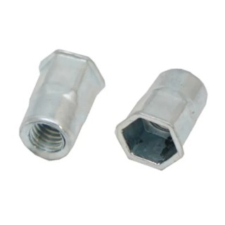 RS PRO Plain Threaded Insert Steel Zinc Plated 0.5mm-2mm Max Thickness 206-5534