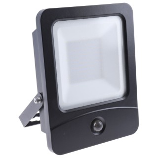 PowerLED Floodlight 70W LED, 2835 LEDs, 5000 lm, 5000K White, IP65, PIR Sensor Included Flex-PIR-70-5K
