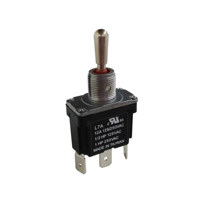 RS PRO Toggle Switch, PCB Mount, On-Off-On, SPDT, Solder Terminal, 12A Contact Current, 250 V AC, IP68 Rated 206-6980