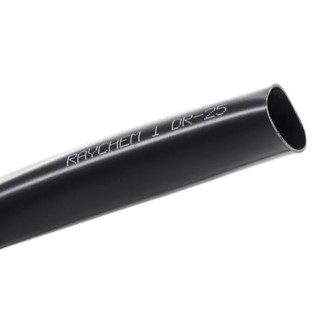 TE Connectivity Heat Shrink Tubing Black 9.5 mm Sleeve Diameter x 75 m Length 2:1 Shrink Ratio Elastomer DR-25-TW-3/8-0-SP