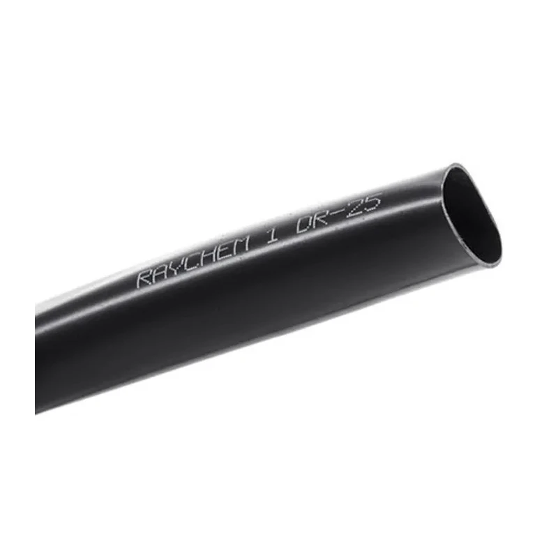 TE Connectivity Heat Shrink Tubing Black 9.5 mm Sleeve Diameter x 75 m Length 2:1 Shrink Ratio Elastomer DR-25-TW-3/8-0-SP