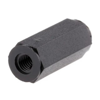 Essentra Threaded Standoff Nylon Hex, M3 Thread Size, 15 mm Body Length, 6 mm Across Flats HTSN-M3-15-6-1