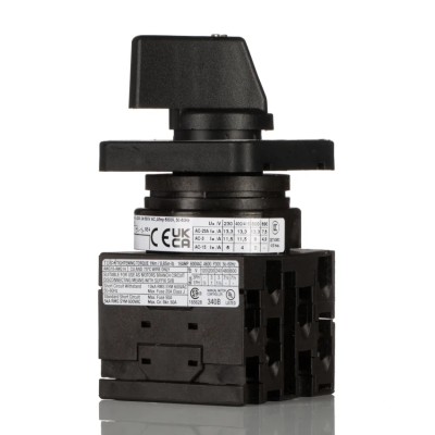 Eaton 2 Position 90 ° Rotary Actuator 20 A, Flush Mount, IP65, 690V AC, Model 048339 T0-3-8222/E
