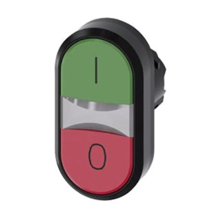Siemens SIRIUS ACT 3SU10 Series Red Green Momentary Push Button Head 22 mm Cutout IP67 IP69K IP66 3SU1000-3AB42-0AK0
