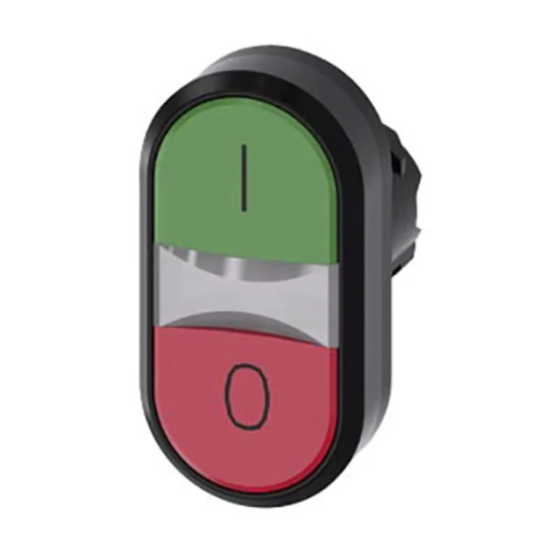 Siemens SIRIUS ACT 3SU10 Series Red Green Momentary Push Button Head 22 mm Cutout IP67 IP69K IP66 3SU1000-3AB42-0AK0