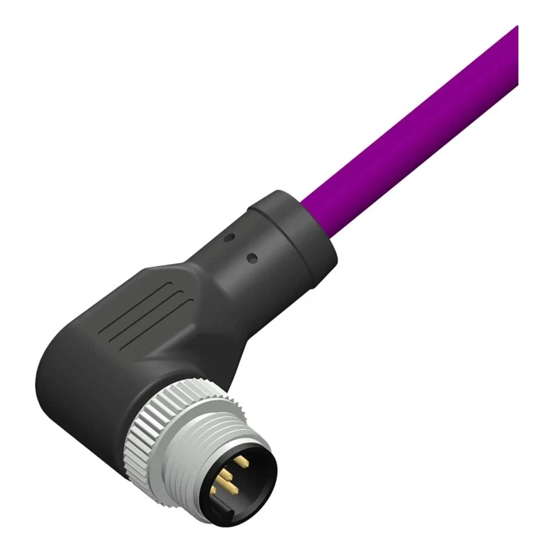 RS PRO Male 5 way Right Angle to Male Free End Sensor Actuator Cable, 10 m 206-7633